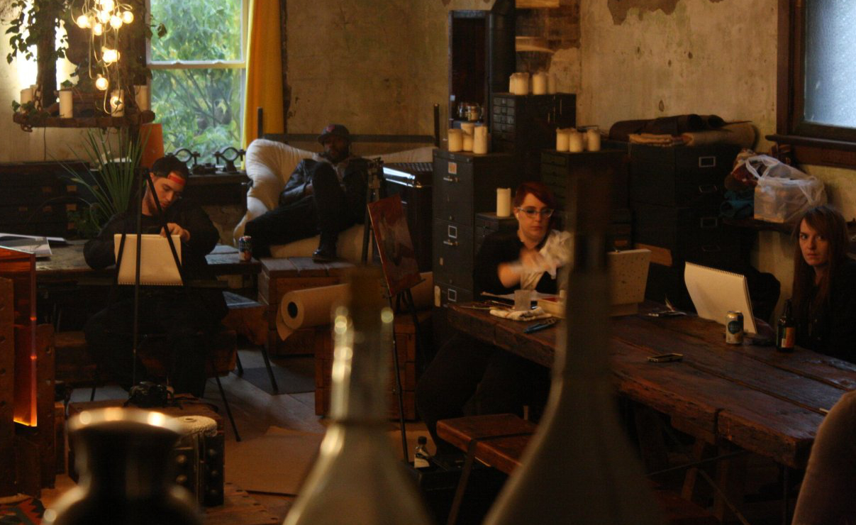 ECHT Painters Lounge with Model