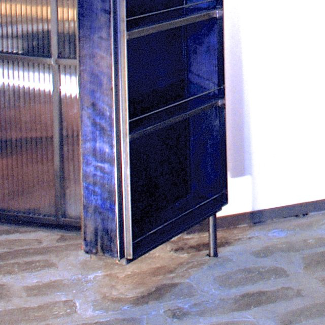 Rotating bathroom or hallway cabinet/mirror combination